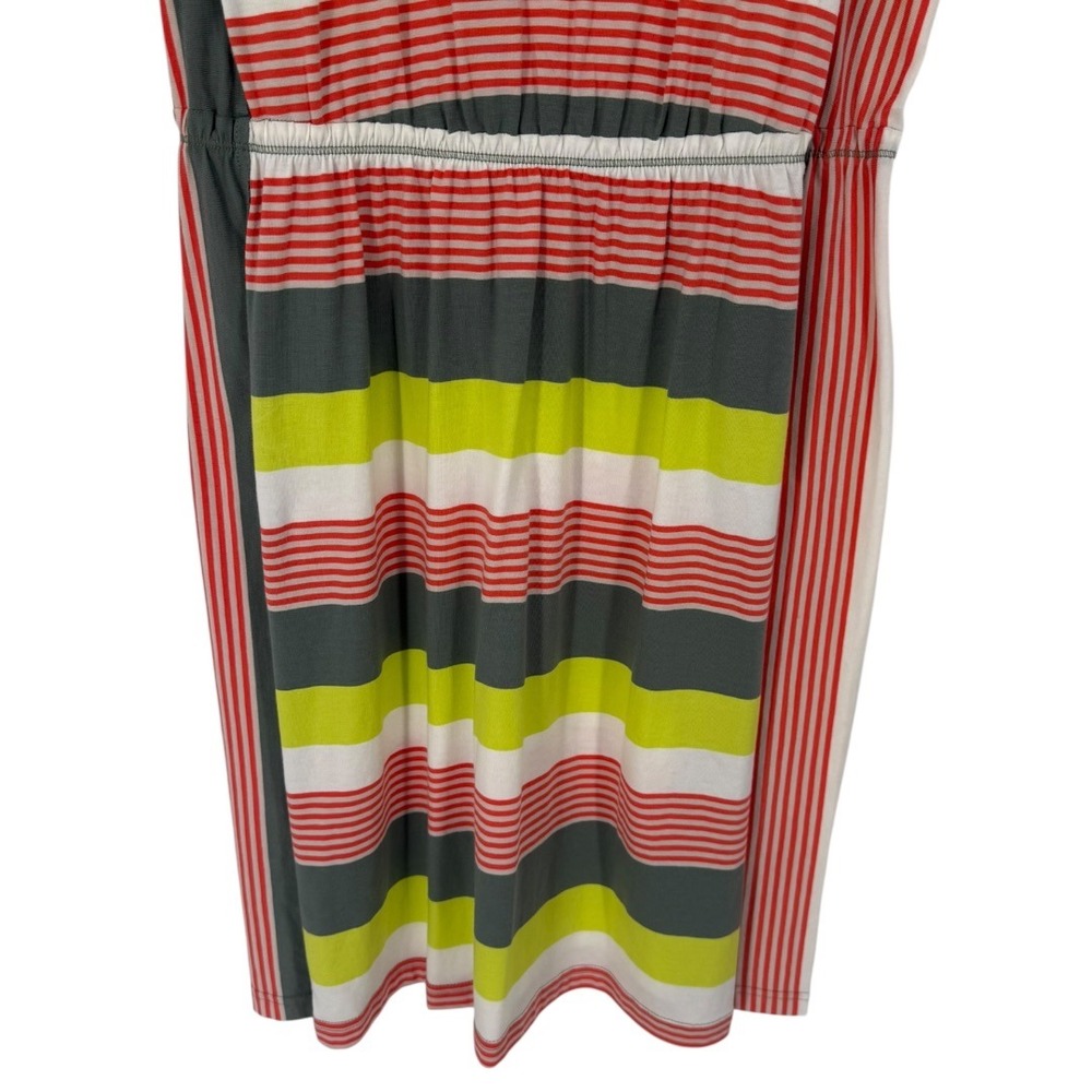 Patagonia Womens West Ashley Dress Fitz Stripe Micro Hemlock Green Size Medium - Picture 8 of 14